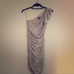 Express Gold Cocktail Dress